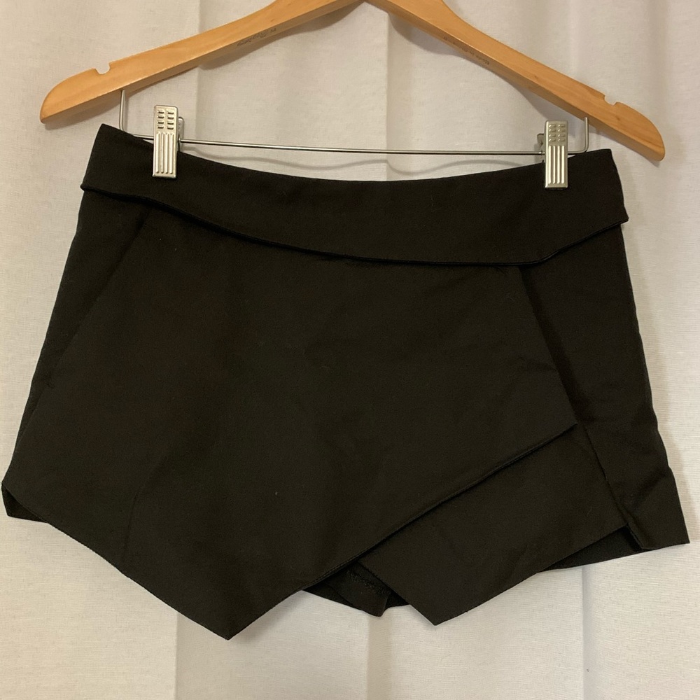 Black Wrap Skort